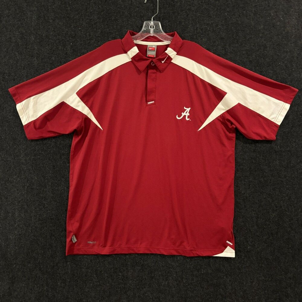Nike Alabama Crimson Tide Polo Shirt Men’s Extra Large Maroon Authentic Nike Fit